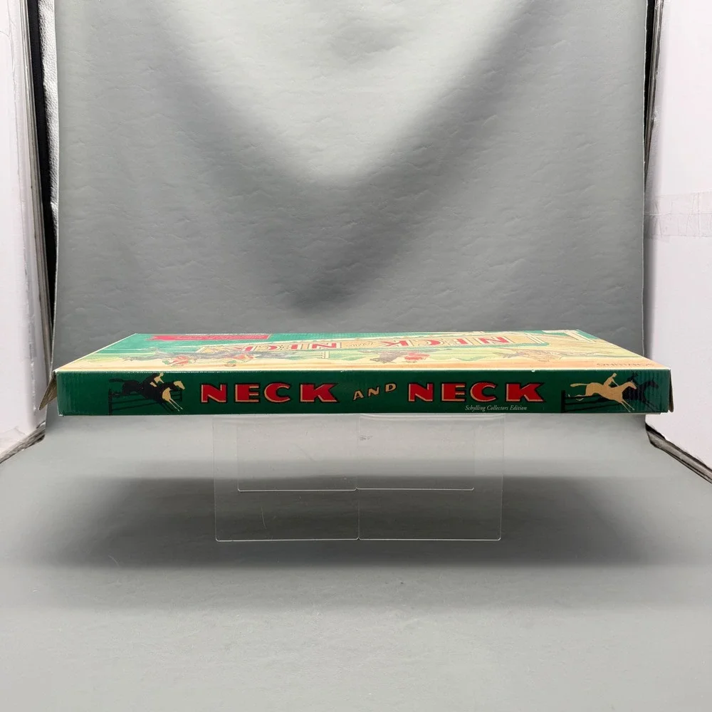 2003 Schylling Neck And Neck Steeplechase Horse Racing Board Game in Box